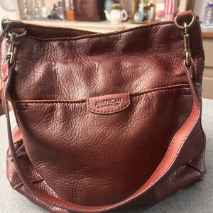 American Leatherworks Brown Leather Shoulder Bag